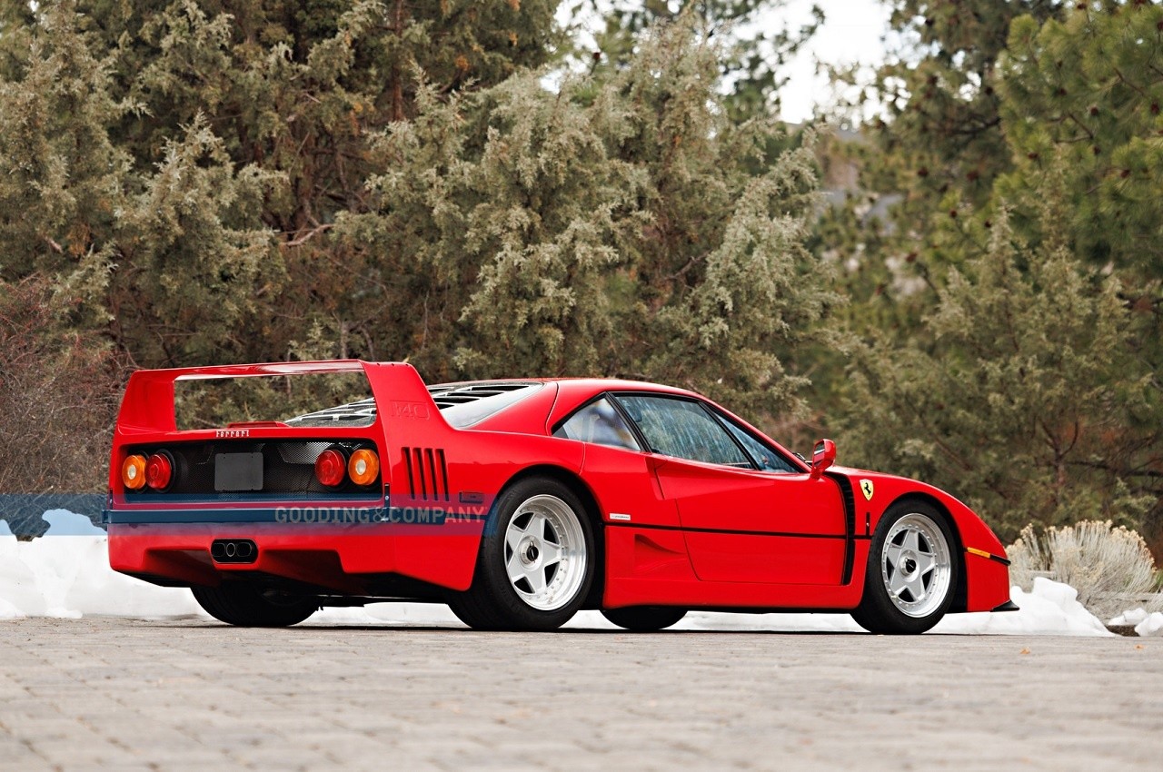 Ferrari F40 1991 all'asta Gooding &amp; Company ad Amelia Island 2022