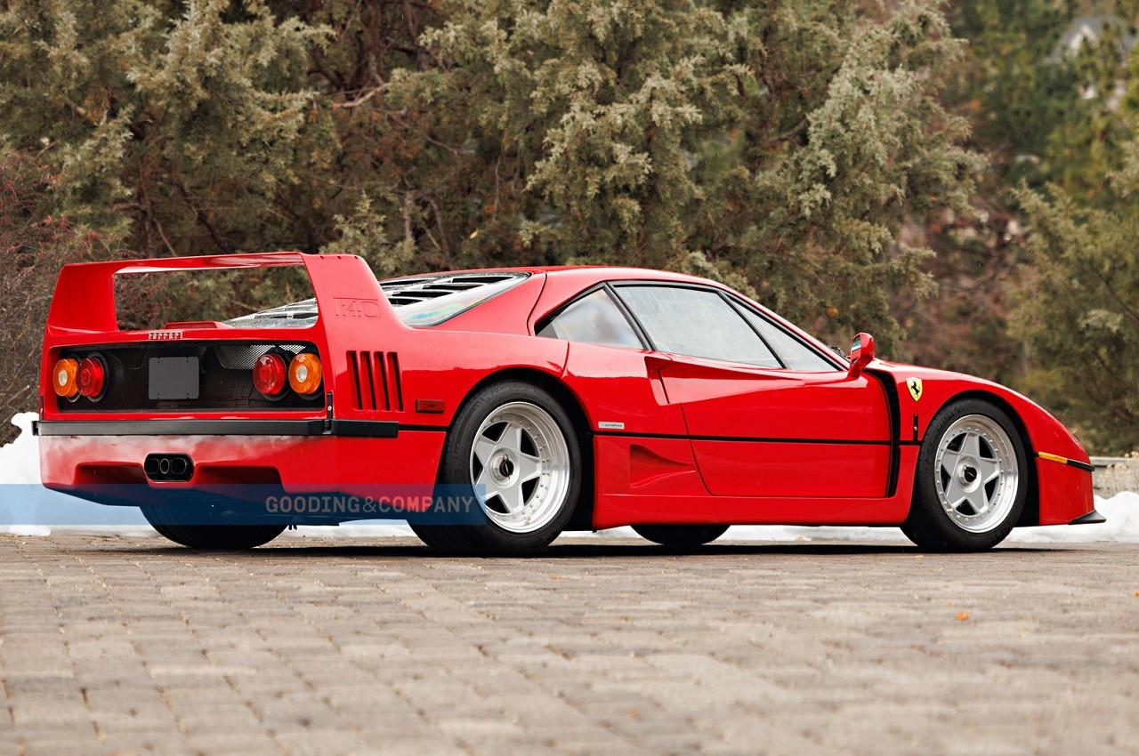 Ferrari F40 1991 all'asta Gooding &amp; Company ad Amelia Island 2022