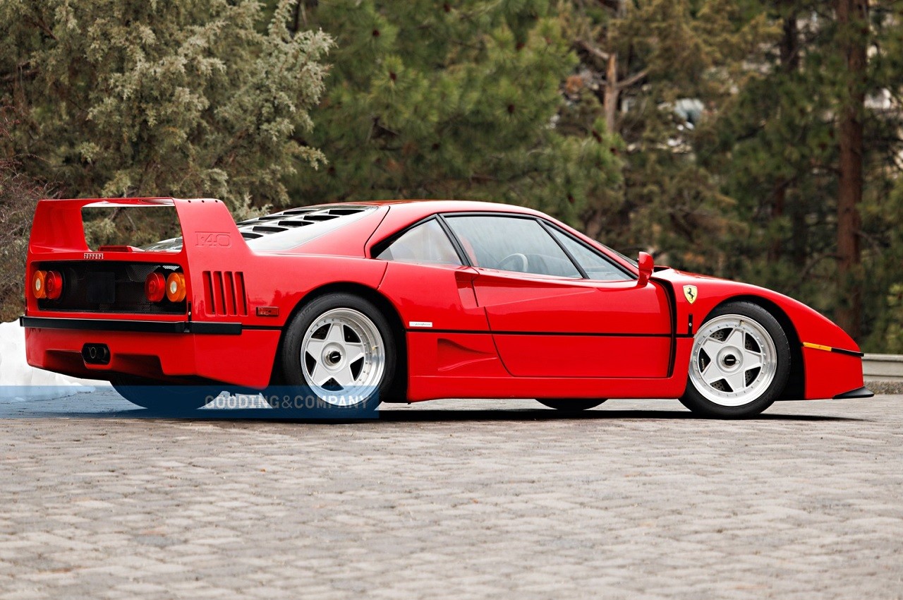 Ferrari F40 1991 all'asta Gooding &amp; Company ad Amelia Island 2022