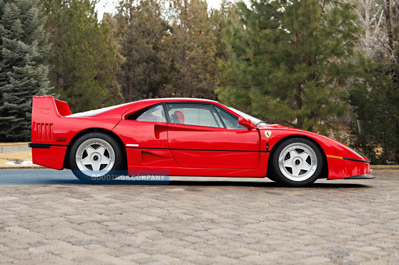 Ferrari F40 1991 all'asta Gooding &amp; Company ad Amelia Island 2022