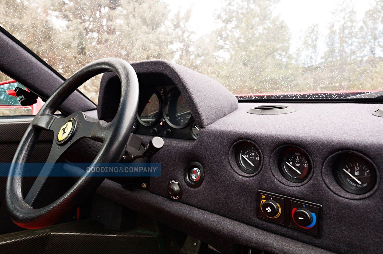 Ferrari F40 1991 all'asta Gooding &amp; Company ad Amelia Island 2022
