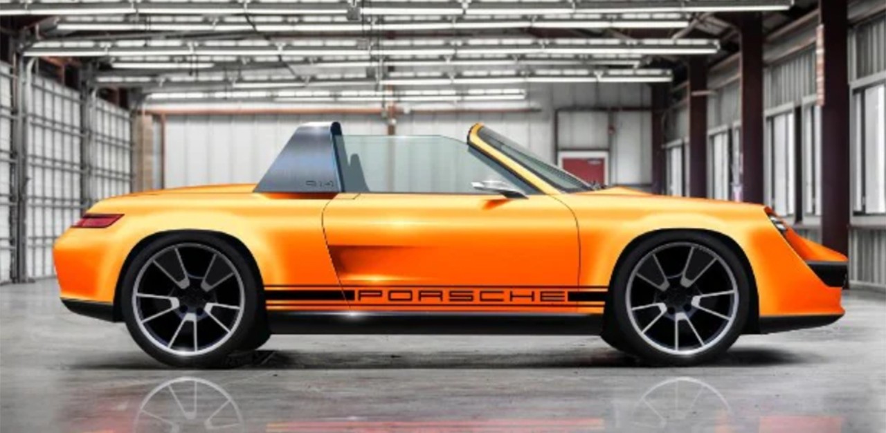 Porsche 914 restomod su base Boxster: le immagini